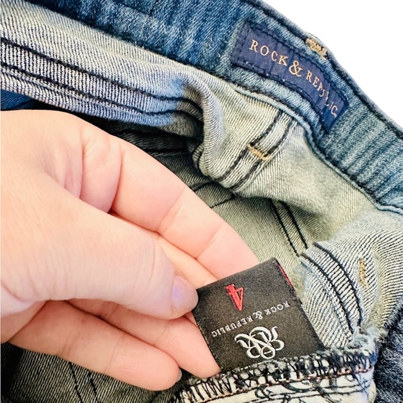 Rock & Republic Low Rise Light Wash Skinny Jeans Size 4 - Picture 9 of 9